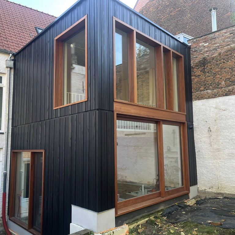 Gevelbekleding bijbouw