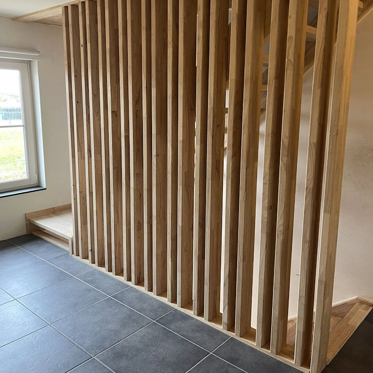 Trap met balustrade overloop